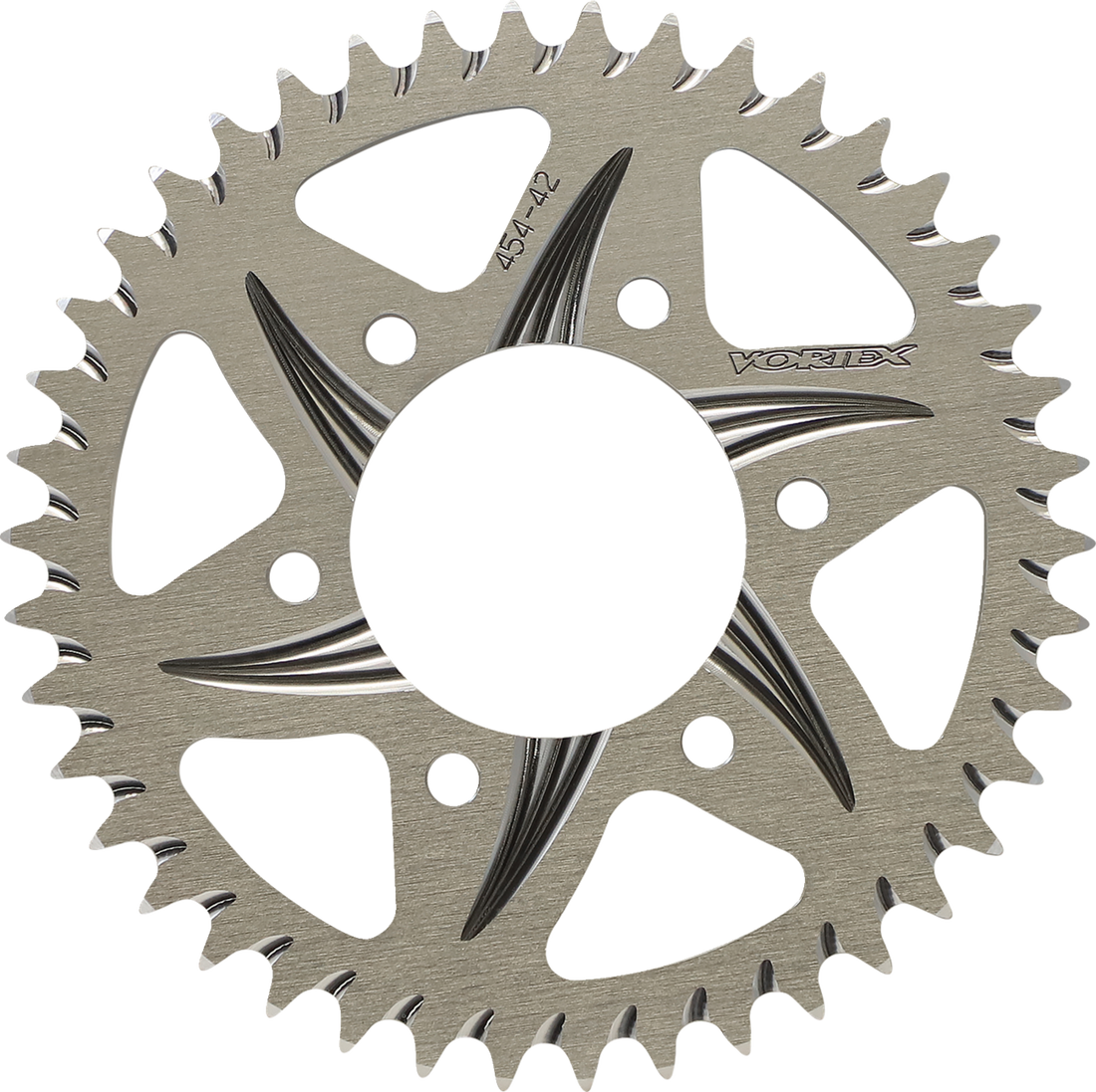 VORTEX Aluminum Sprocket Silver Rear 42 Tooth