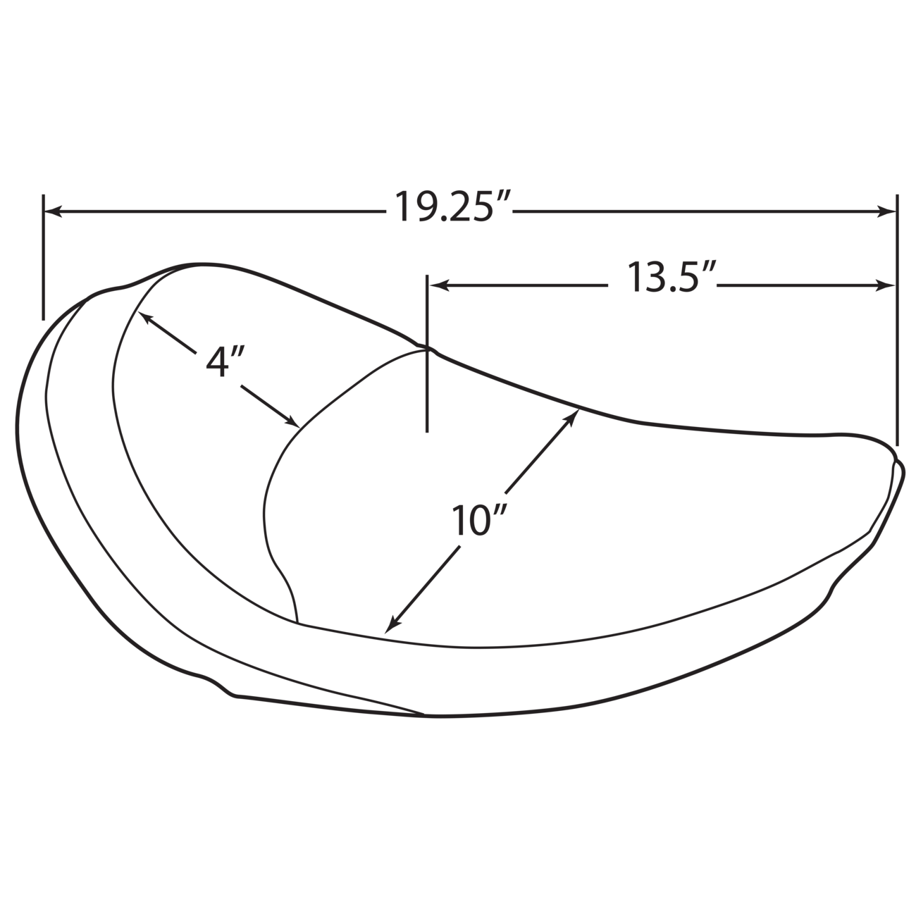 DRAG SPECIALTIES Solo Seat Smooth FX/FL '58-'84