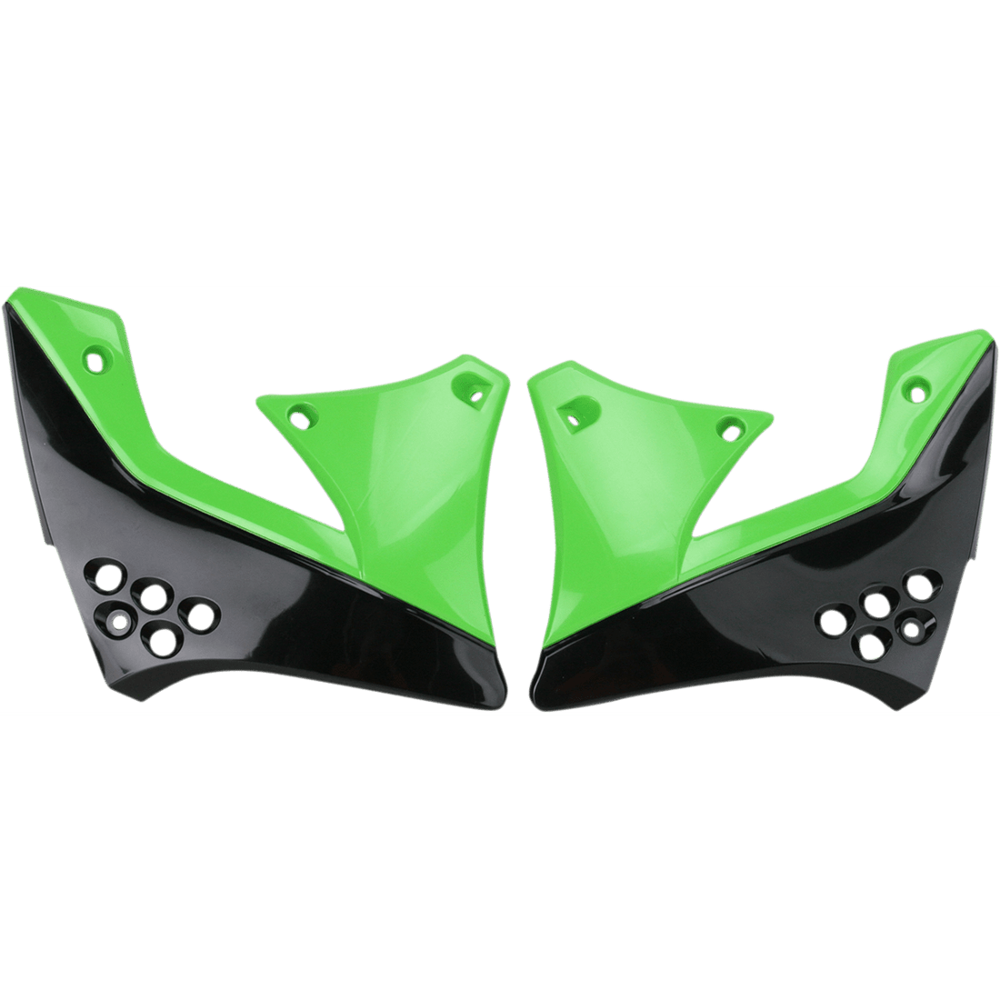 ACERBIS Radiator Shrouds Black/Green