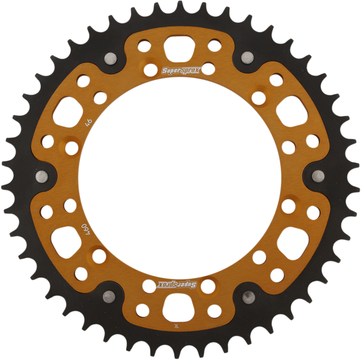 SUPERSPROX Stealth Rear Sprocket 46 Tooth Gold Kawasaki/Suzuki RST46046GLD