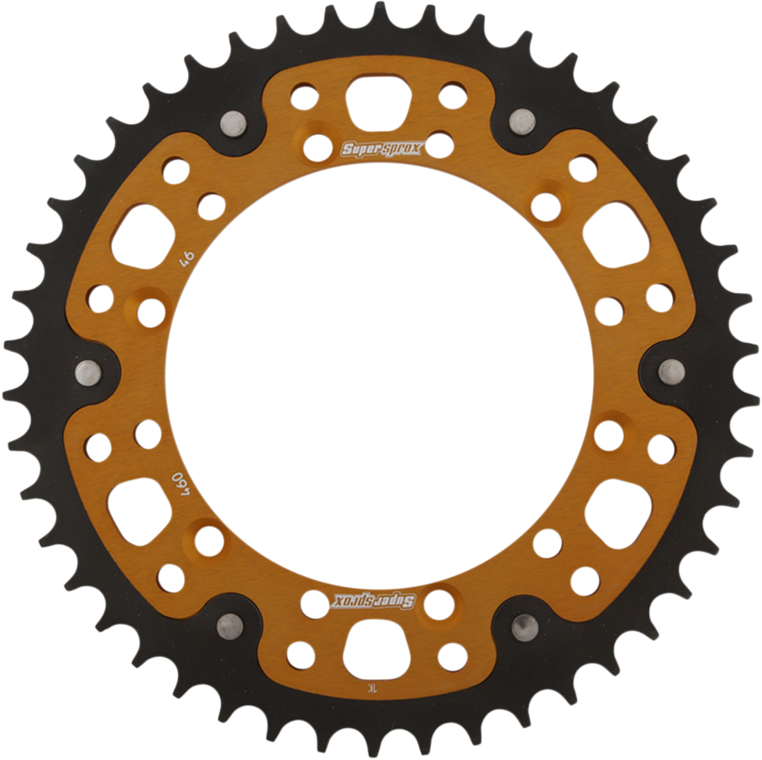 SUPERSPROX Stealth Rear Sprocket 46 Tooth Gold Kawasaki/Suzuki RST46046GLD