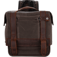 BURLY BRAND Throw-Over Saddlebag Dark Oak B151002D