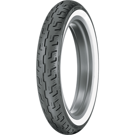 DUNLOP Tire D401 Front 100/90-19 Wide Whitewall 57H 45064215