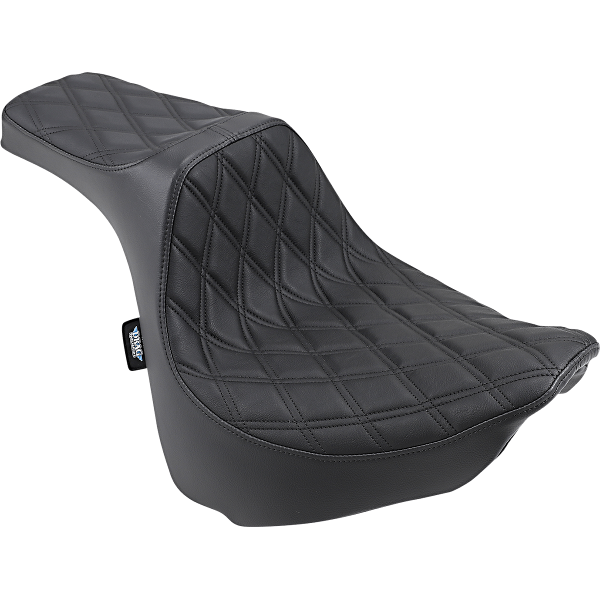 DRAG SPECIALTIES Predator III Seat Double Diamond Black Stitched FXFB/S '18-'22