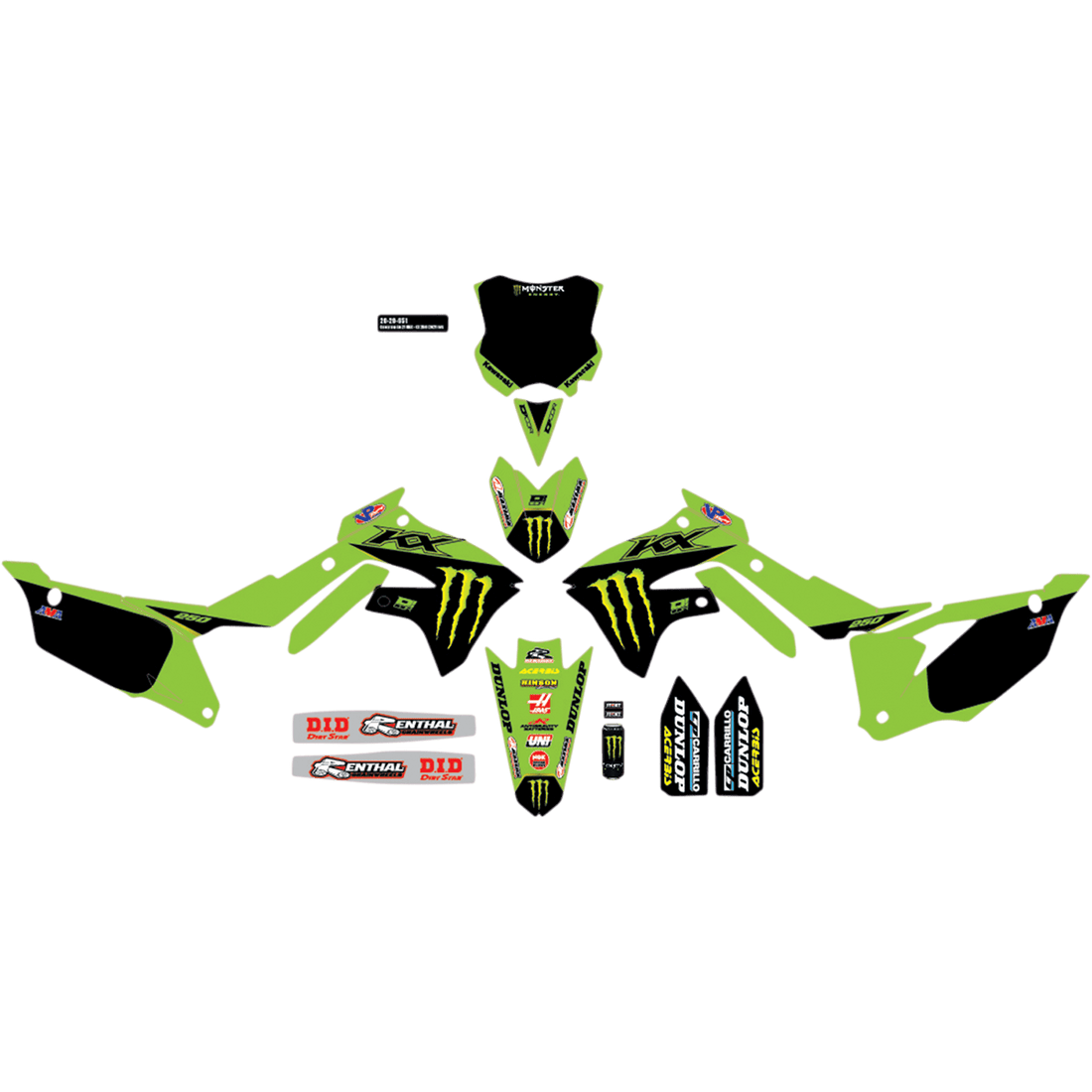 D'COR VISUALS Graphic Kit Monster Energy 2020651