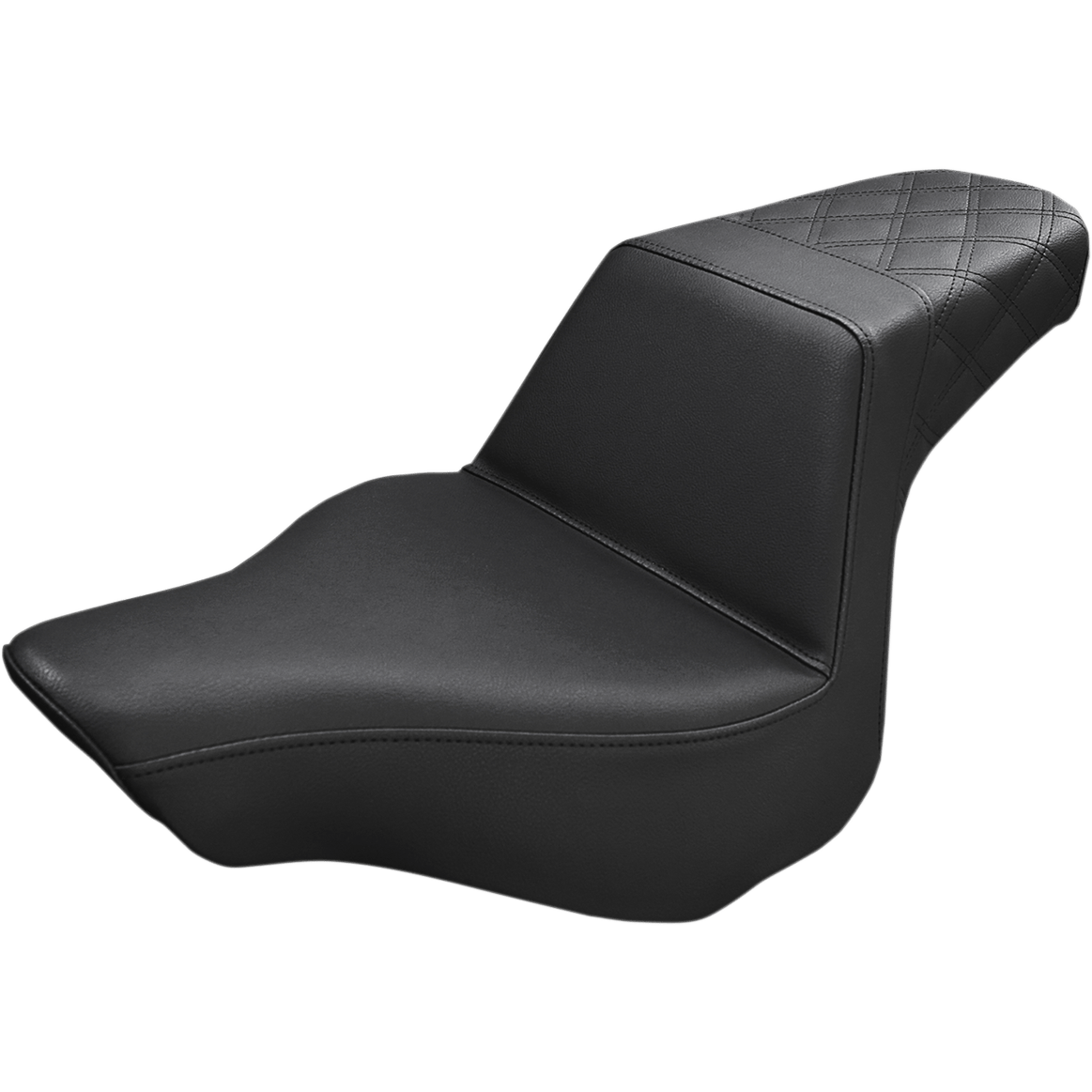 SADDLEMEN Step-Up Seat Rear Lattice Stitch Black FXSB 81327173