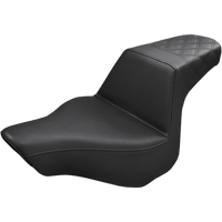 SADDLEMEN Step-Up Seat Rear Lattice Stitch Black FXSB 81327173