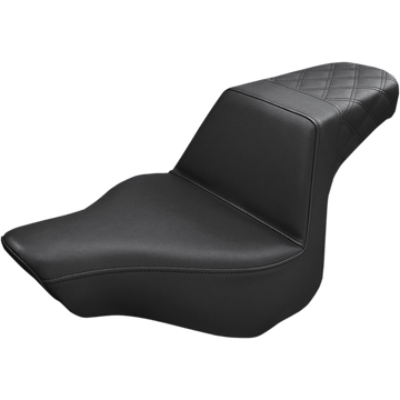 SADDLEMEN Step-Up Seat Rear Lattice Stitch Black FXSB 81327173