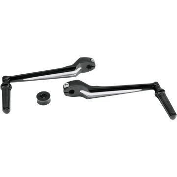 PERFORMANCE MACHINE PM Heel/Toe Shift Lever FLHT Black 00341081BM