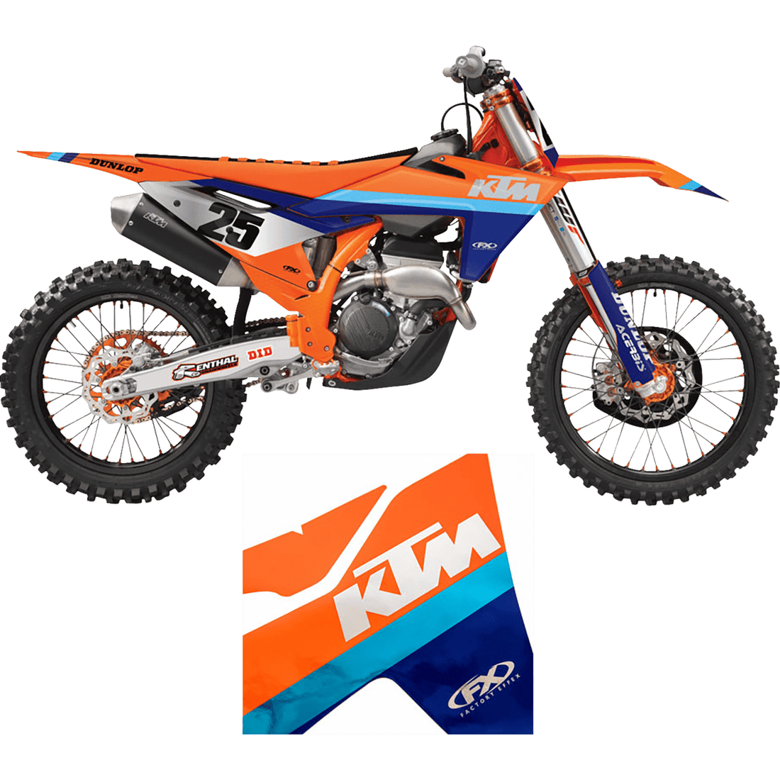 FACTORY EFFEX Shroud Graphic Kit Chrome Series KTM 2703502