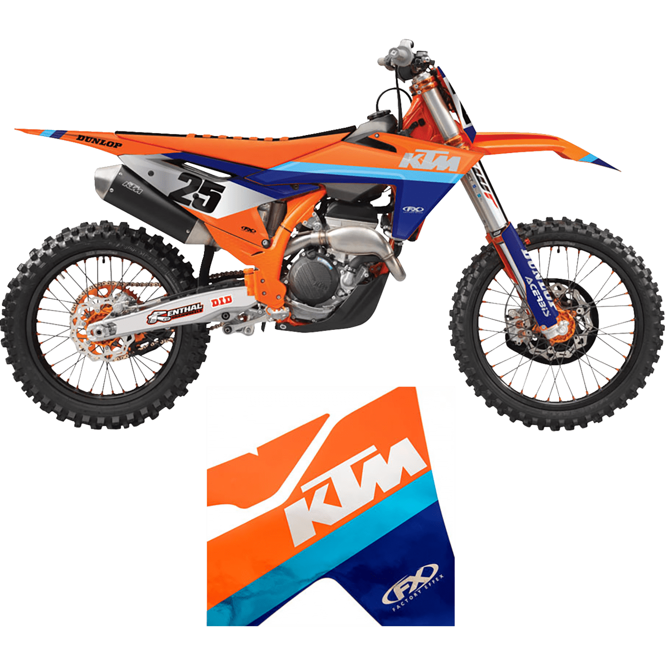 FACTORY EFFEX Trim Graphic Kit Chrome Series KTM 2751506