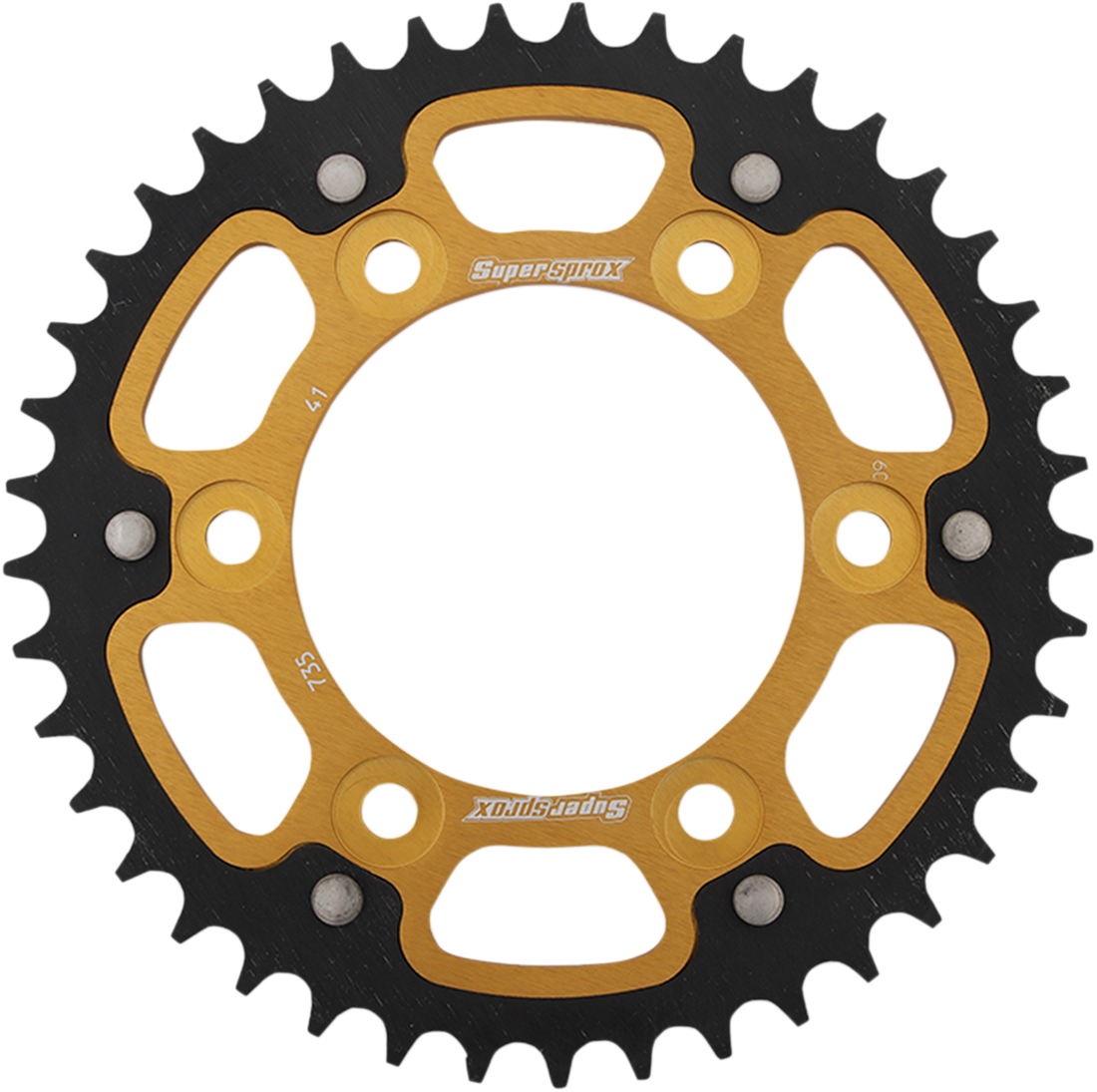 SUPERSPROX Stealth Rear Sprocket 41 Tooth Gold Ducati RST73541GLD