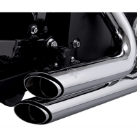 VANCE & HINES Shortshots Staggered Exhaust System Chrome 18319