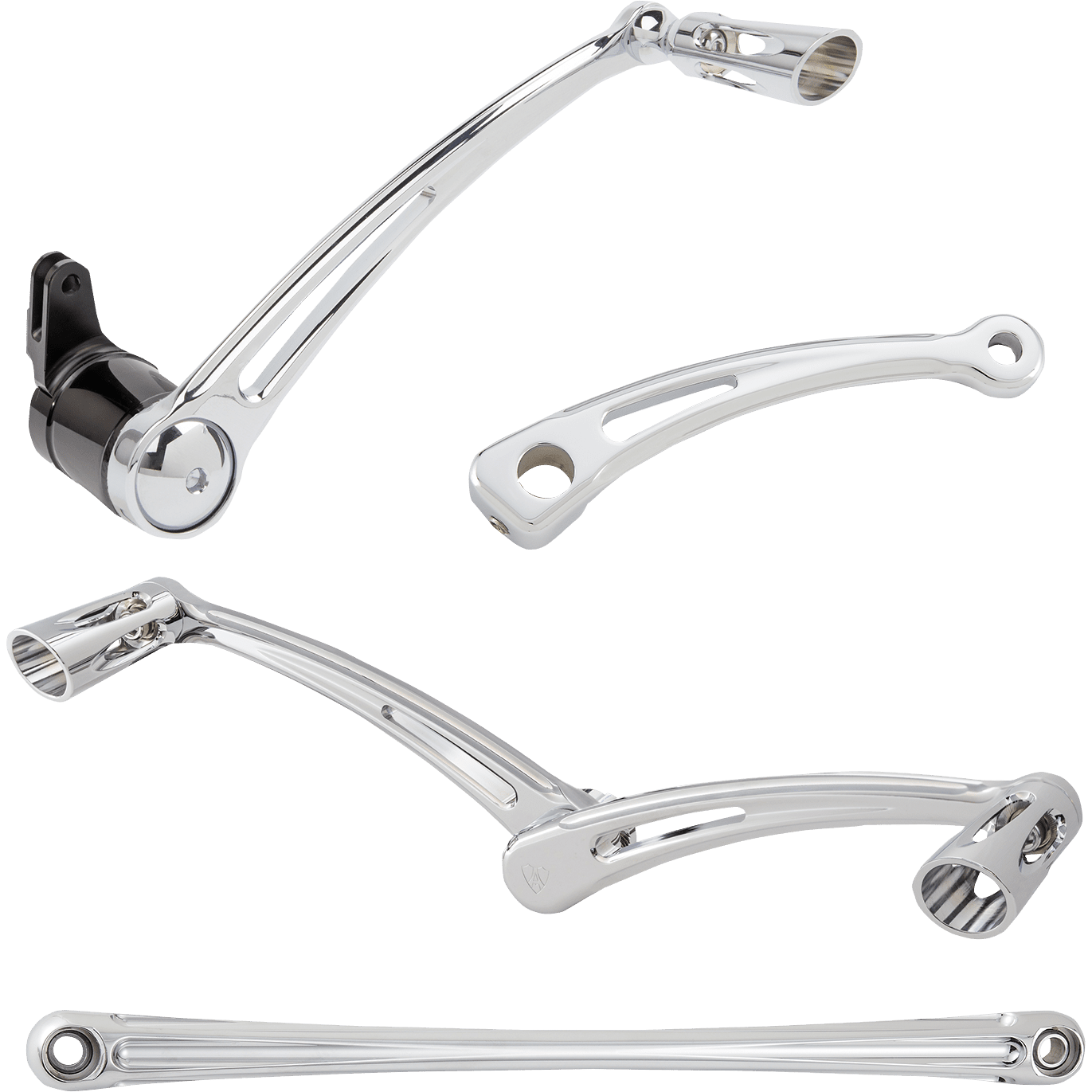 ARLEN NESS Deep Cut Foot Control Kit w/ Heel/Toe Shifter Chrome 420107