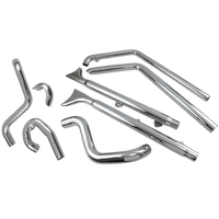 BASSANI XHAUST Fishtail Exhaust with Baffle 33" Softail 1S66E33