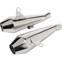 BRITISH CUSTOMS Shorty Predator Pro™ Mufflers Polished BC902116P