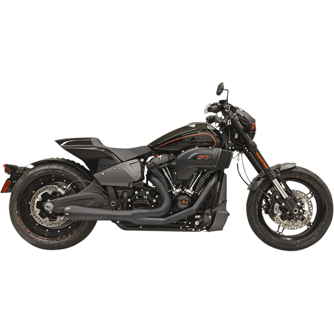 BASSANI XHAUST 2-into-1 Road Rage Exhaust System Black 1S94RB