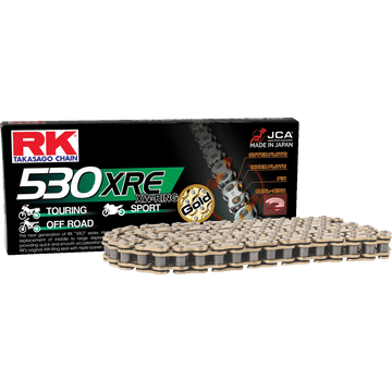 RK 530 XRE Drive Chain 114 Links Gold GB530XRE114