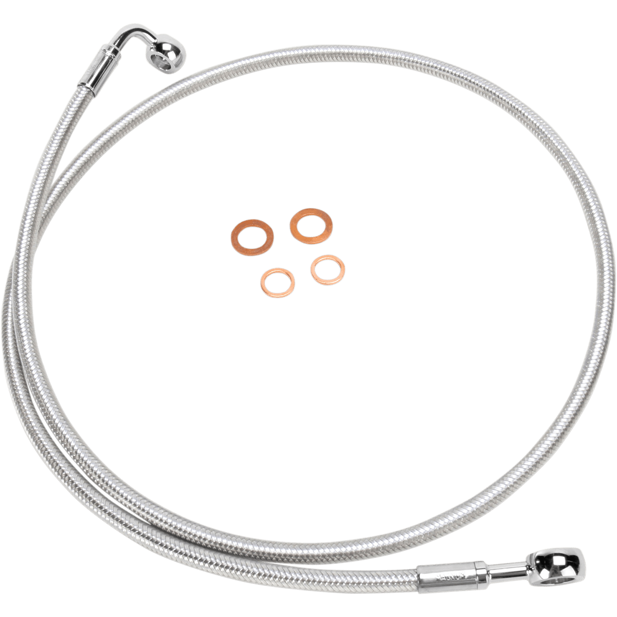 MAGNUM SHIELDING Brake Line 90/180° 64" Sterling Chromite II 36464SW