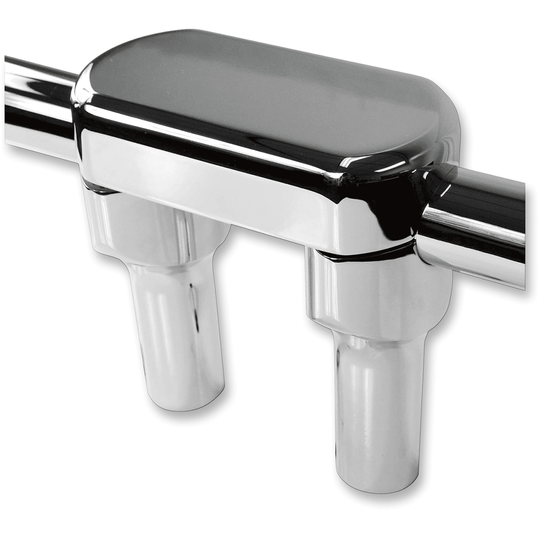 LA CHOPPERS Risers Solid Top 4" Chrome LA744204