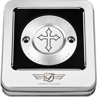 FIGURATI DESIGNS Timing Cover 2 Hole Cross Stainless Steel FD41TC2HSS