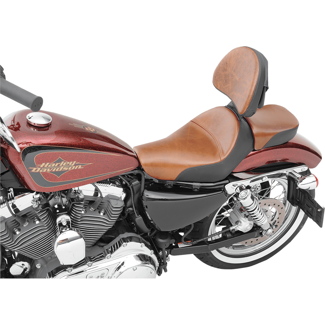 SADDLEMEN Pillion Pad Renegade Lariat Brown 80703016B