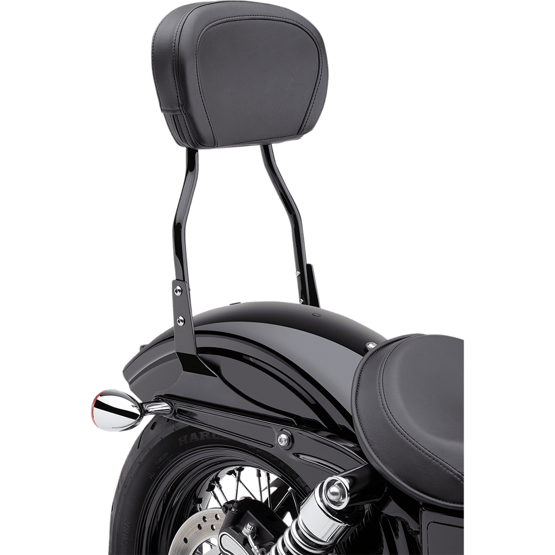 COBRA Round Sissy Bar Short Black Softail 6021251B