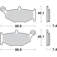 SBS LS Brake Pads Suzuki 833LS