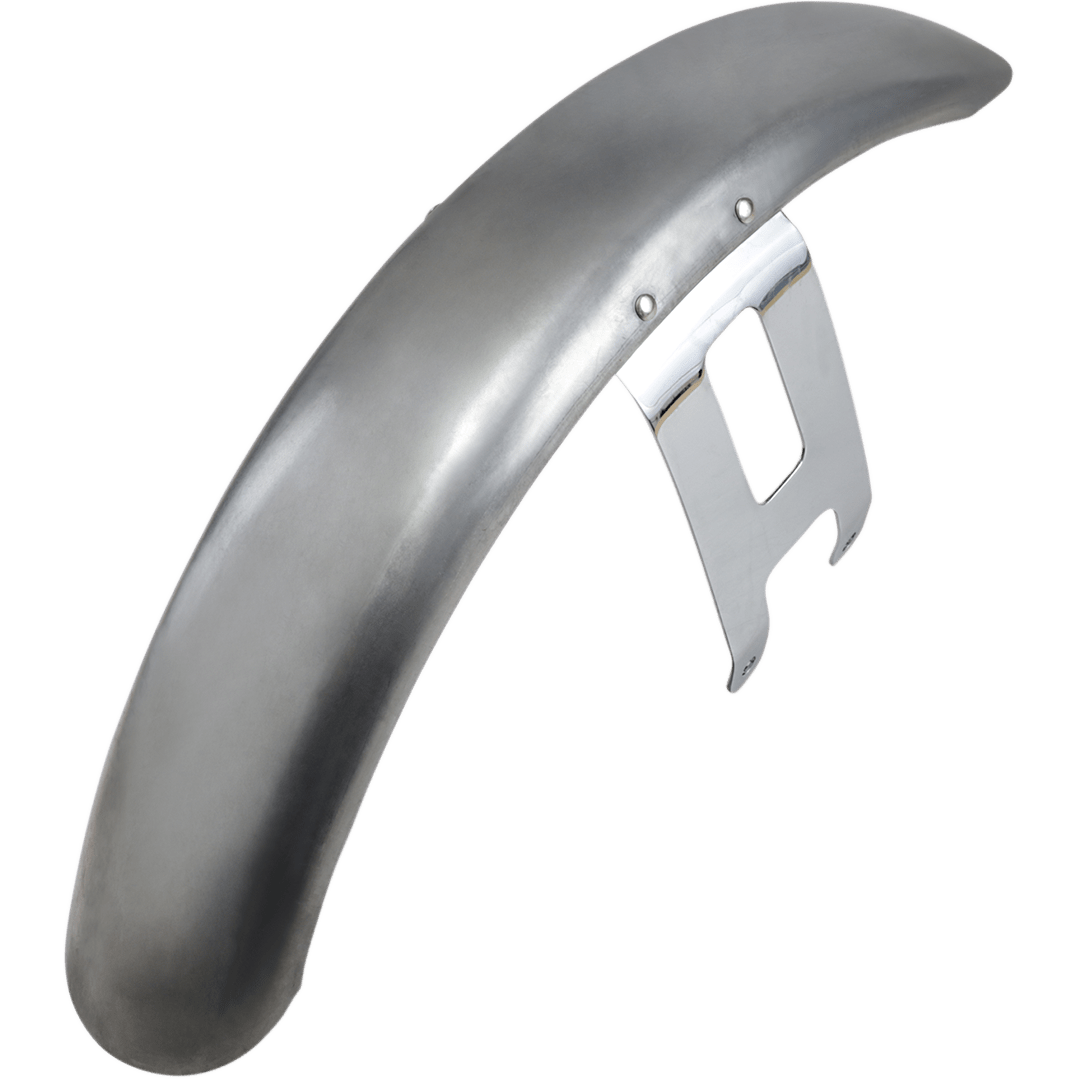 DRAG SPECIALTIES Wide Glide-Style Front Fender with Chrome Mounting Brackets For 19" or 21" Wheel