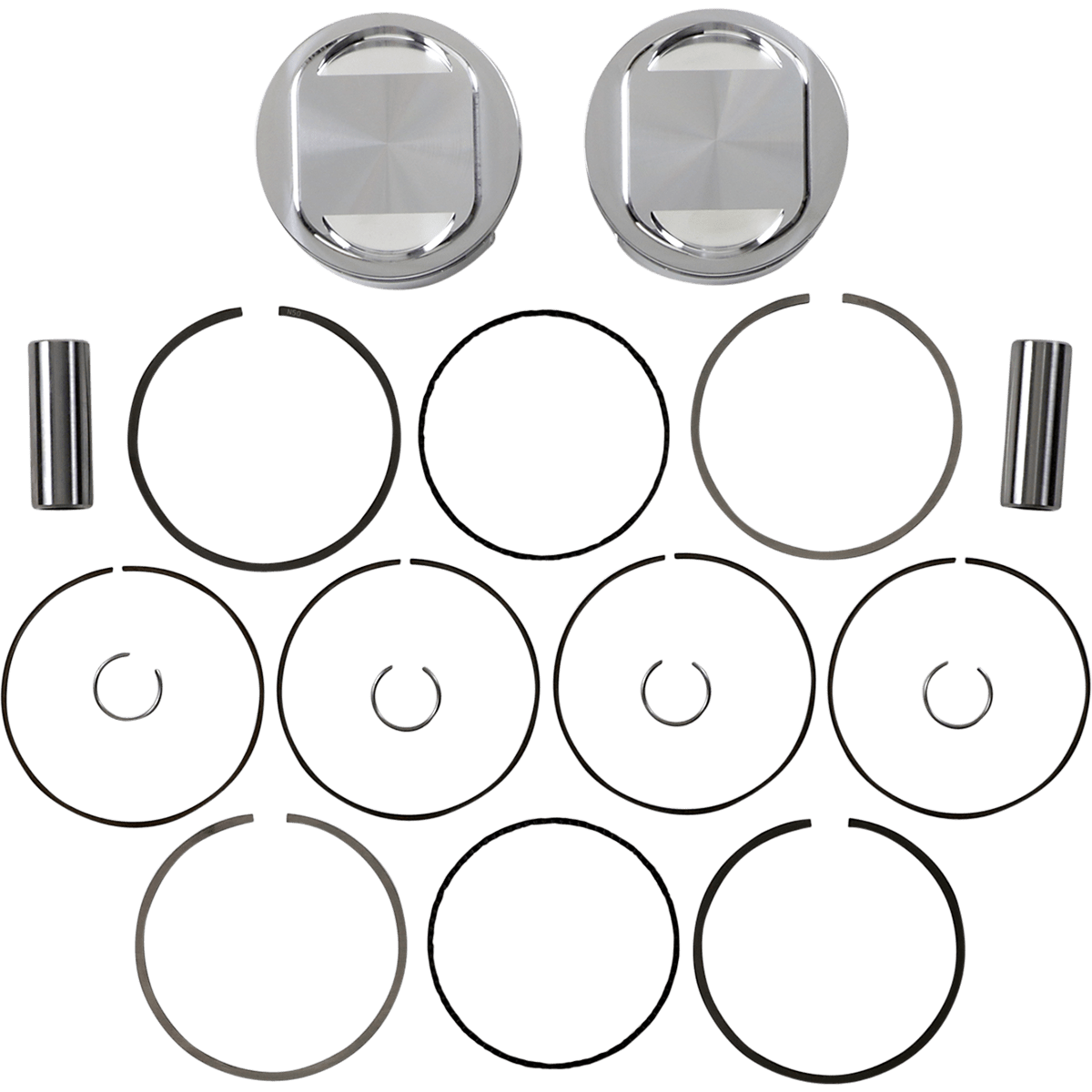 JE PISTONS Piston Kit 107" Twin Cam