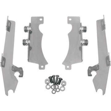 MEMPHIS SHADES Batwing Trigger Lock Mounting Kit V Star Polished MEK1909