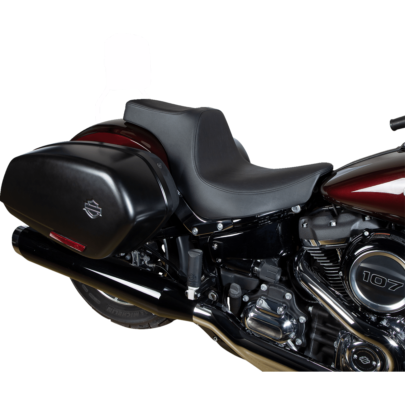 DRAG SPECIALTIES Predator III Seat Smooth Black FL/FX '18-'23