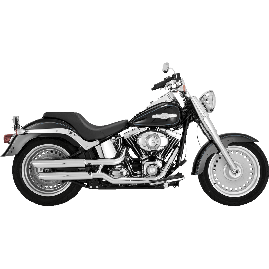 VANCE & HINES Twin Slash 3" Slip-On Mufflers Chrome 16844