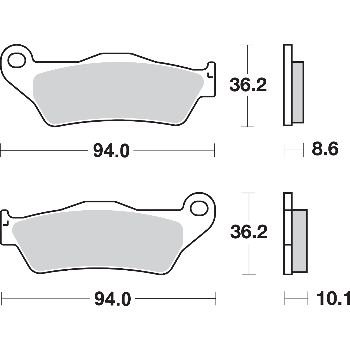 SBS LS Brake Pads Yamaha 742LS