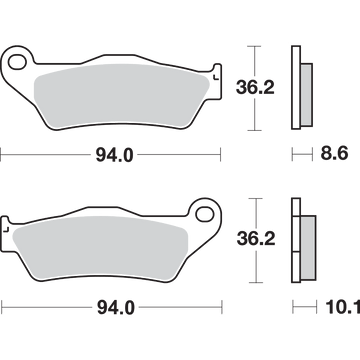 SBS LS Brake Pads Yamaha 742LS