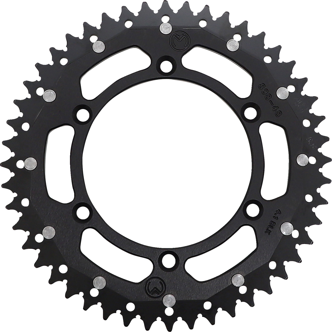 MOOSE RACING Dual Sprocket Black 48 Tooth