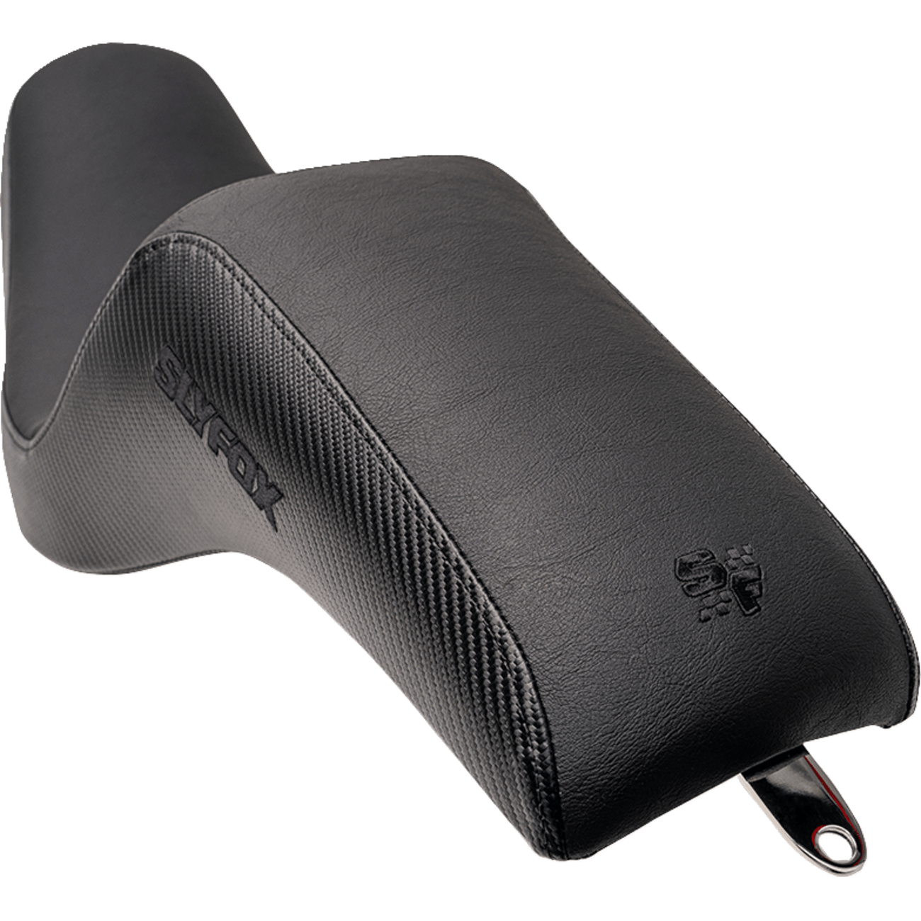 SLYFOX Slyfox Seat Black Logo Black Vinyl w/ Slipstop Carbon Fiber Dyna