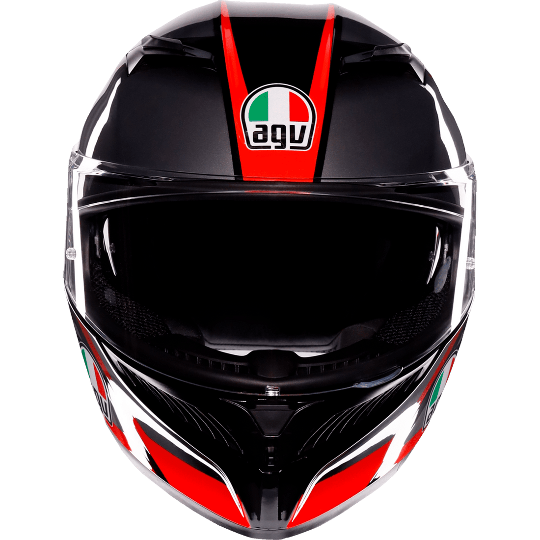 AGV K3 Helmet Striga Black/Gray/Red Small 2118381004018S