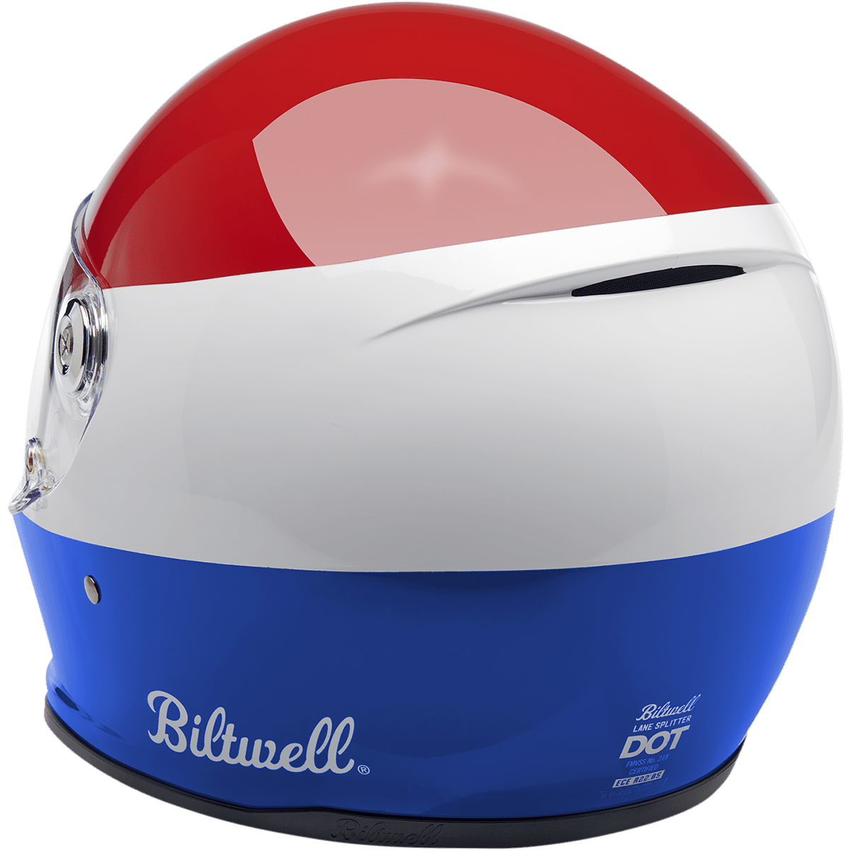 BILTWELL Lane Splitter Helmet Gloss Podium Red/White/Blue Small 1004549102