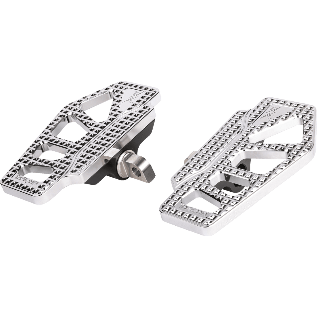 THRASHIN SUPPLY CO. Apex Mini Floorboards Chrome TSC22173D