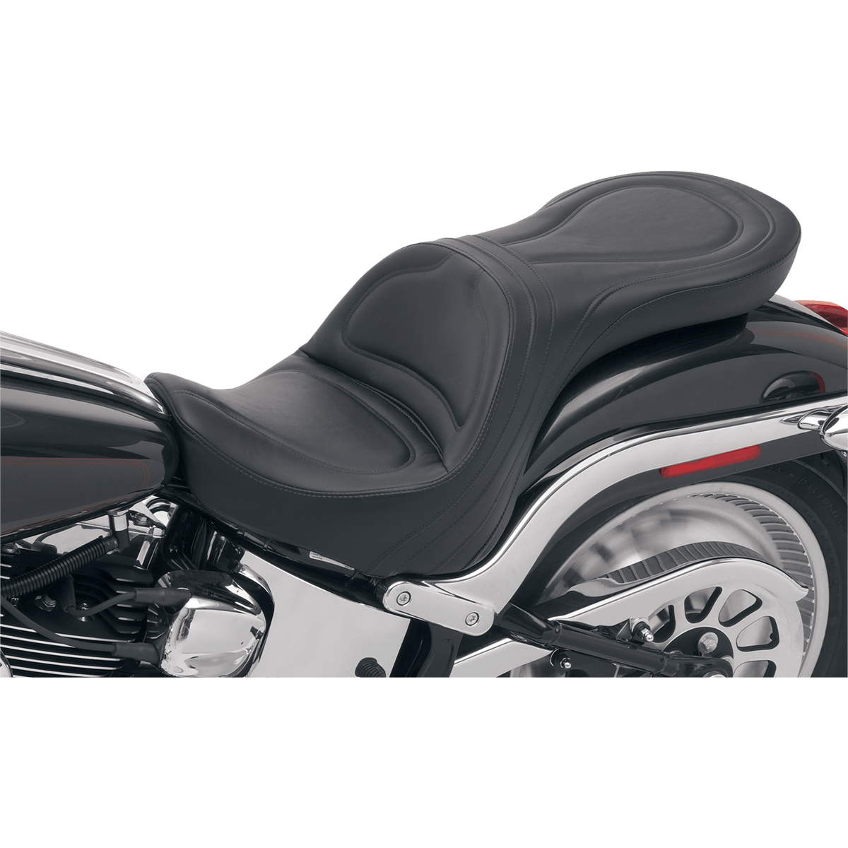 SADDLEMEN Seat Explorer™ Without Backrest Stitched Black FXSTD 8250JS