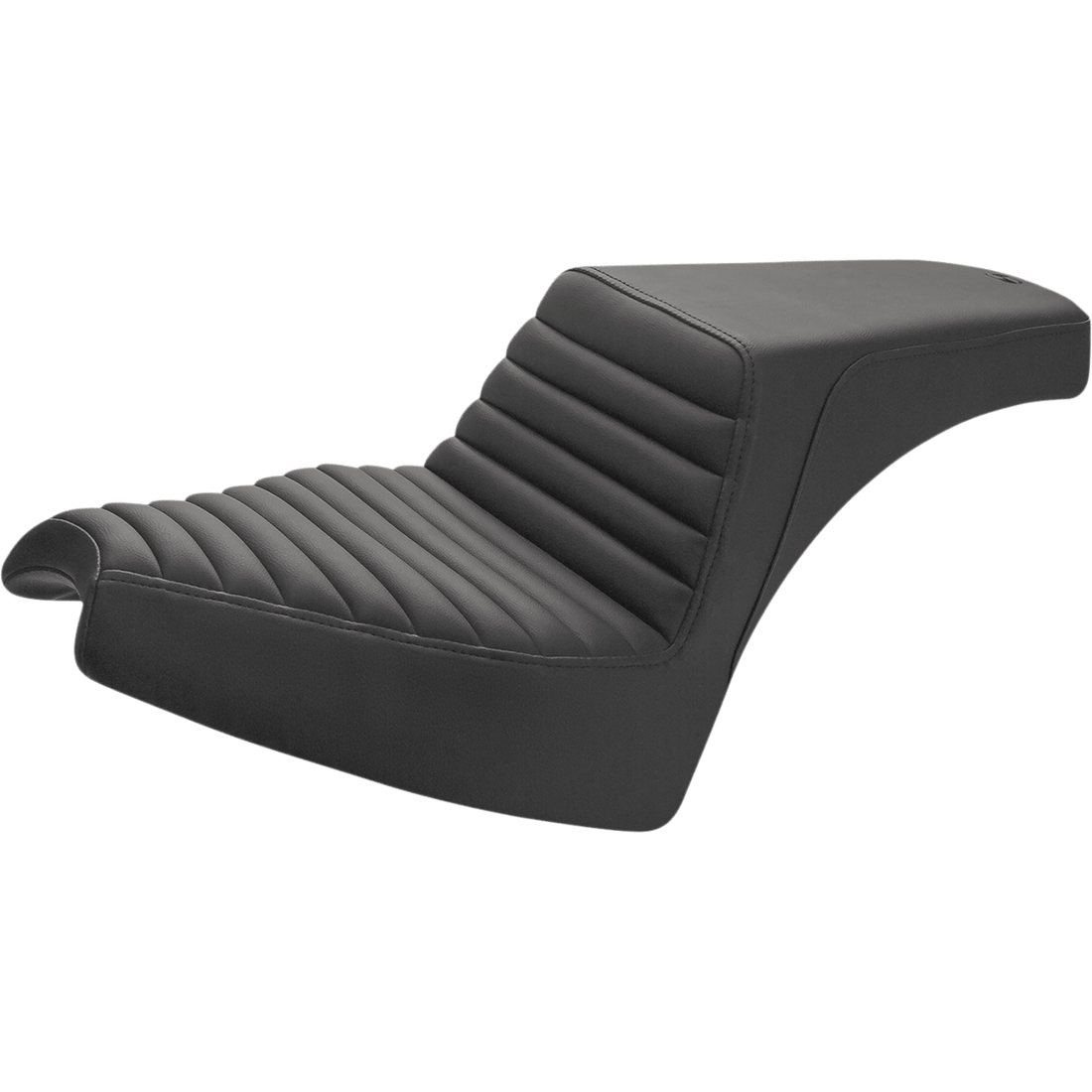 SADDLEMEN Step-Up Seat Front Tuck-n'-Roll/Rear Smooth Black Chief I2104171