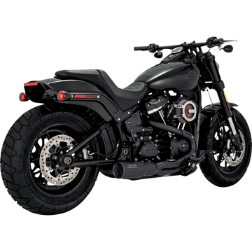 VANCE & HINES 2-into-1 Hi-Output Short Exhaust System Stainless Steel Black 47331