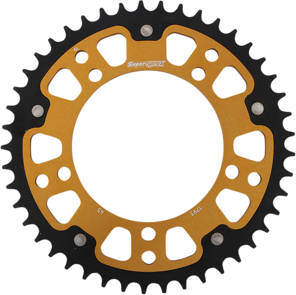 SUPERSPROX Stealth Rear Sprocket 45 Tooth Gold Suzuki/Triumph RST179345GLD