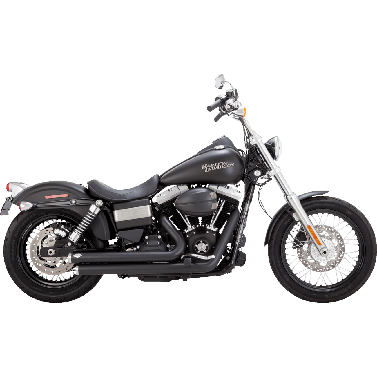 VANCE & HINES Big Shots Staggered Exhaust System Matte Black 47958