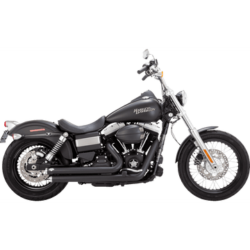 VANCE & HINES Big Shots Staggered Exhaust System Matte Black 47958