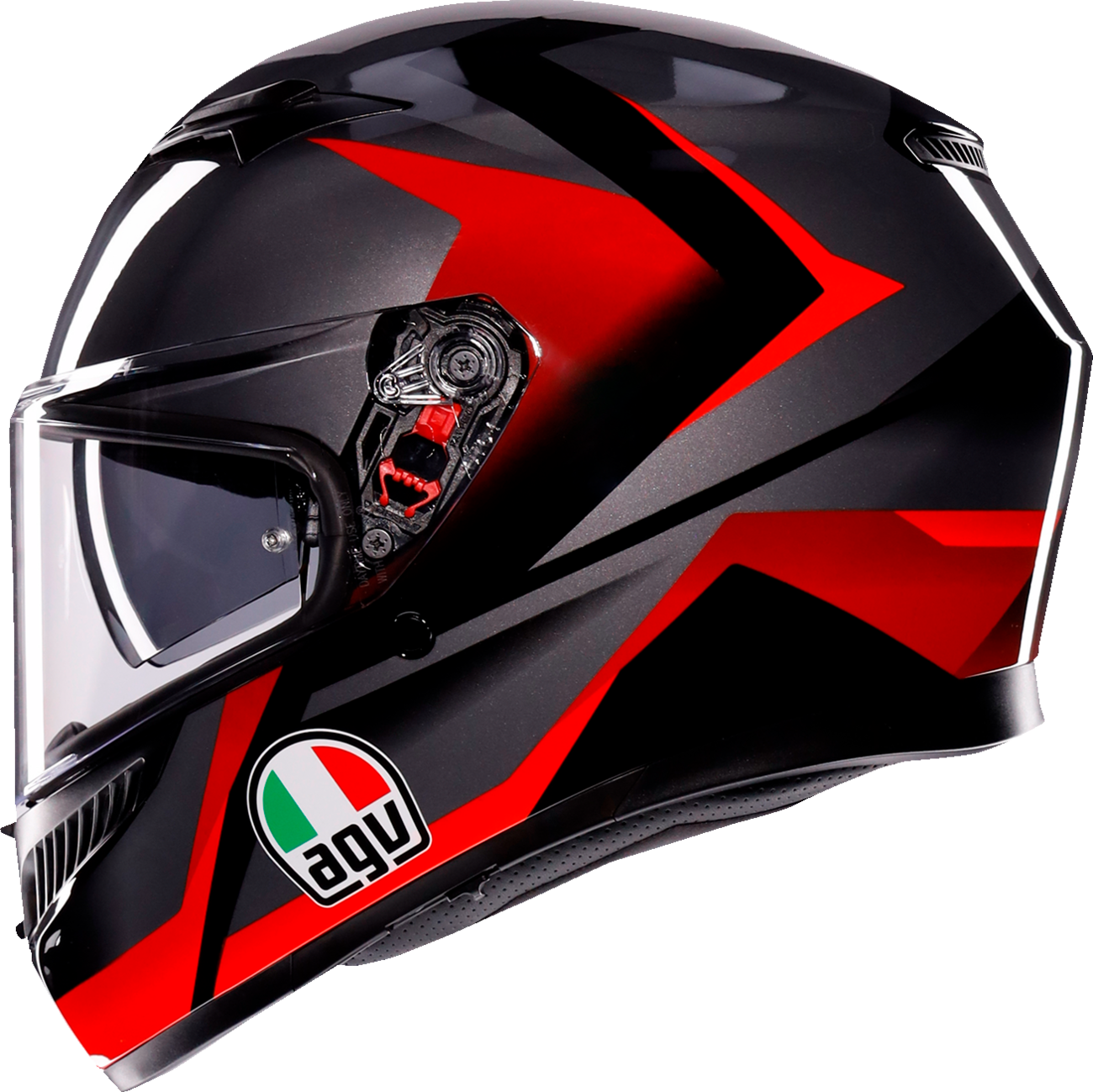 AGV K3 Helmet Striga Black/Gray/Red Small 2118381004018S