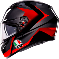 AGV K3 Helmet Striga Black/Gray/Red Small 2118381004018S