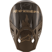 ALPINESTARS Supertech M10 Helmet Squad MIPS® Dark Brown/Gold Small