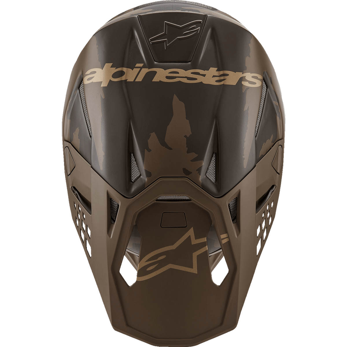 ALPINESTARS Supertech M10 Helmet Squad MIPS® Dark Brown/Gold Small 8302823839SM